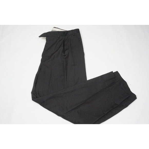 Canali 1934 Silver Label CURRENT Solid Gray Wool Dress Pants Sz 37